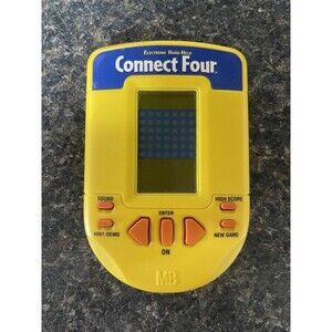 VTG. Connect Four Electronic Handheld Game 1995 Milton Bradley TESTED & WORKING